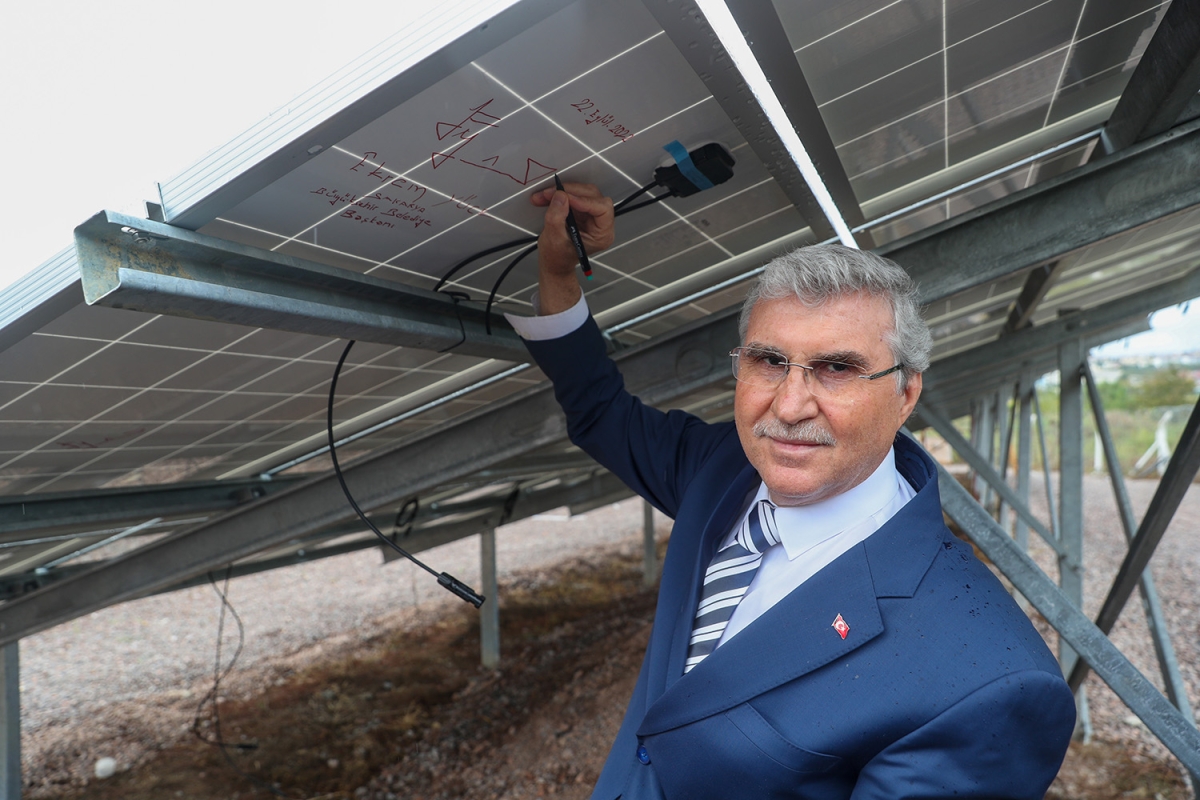 Başkan Yüce, “Güneşten üreteceğimiz enerji sayesinde maliyetleri düşüreceğiz”