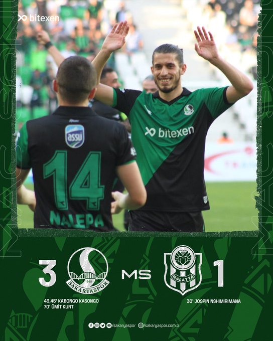 Maç sonucu| Sakaryaspor 3-1 Yeni Malatyaspor