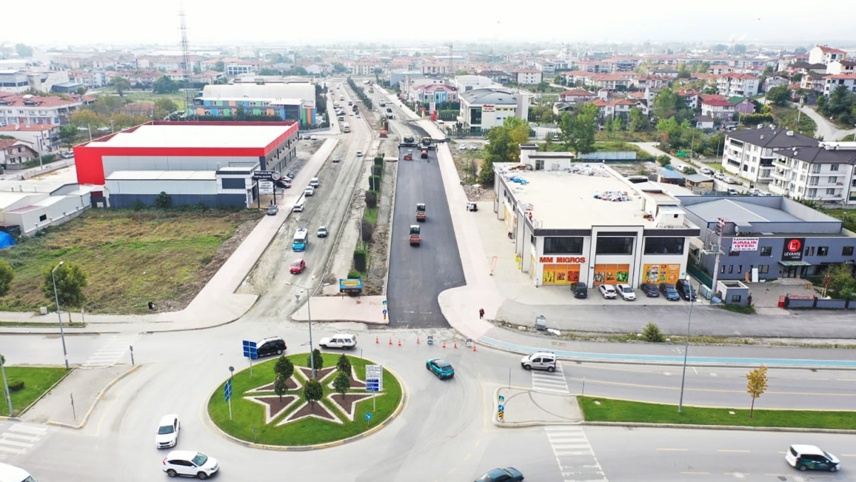 43 metre yol, 9 metre kaldırım