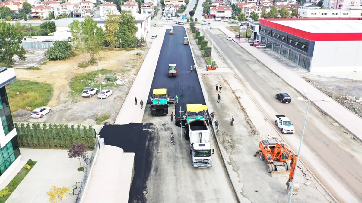 43 metre yol, 9 metre kaldırım