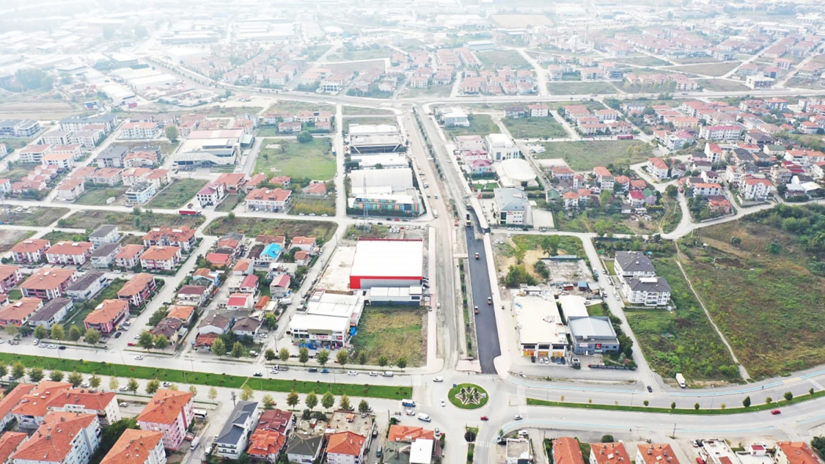 43 metre yol, 9 metre kaldırım