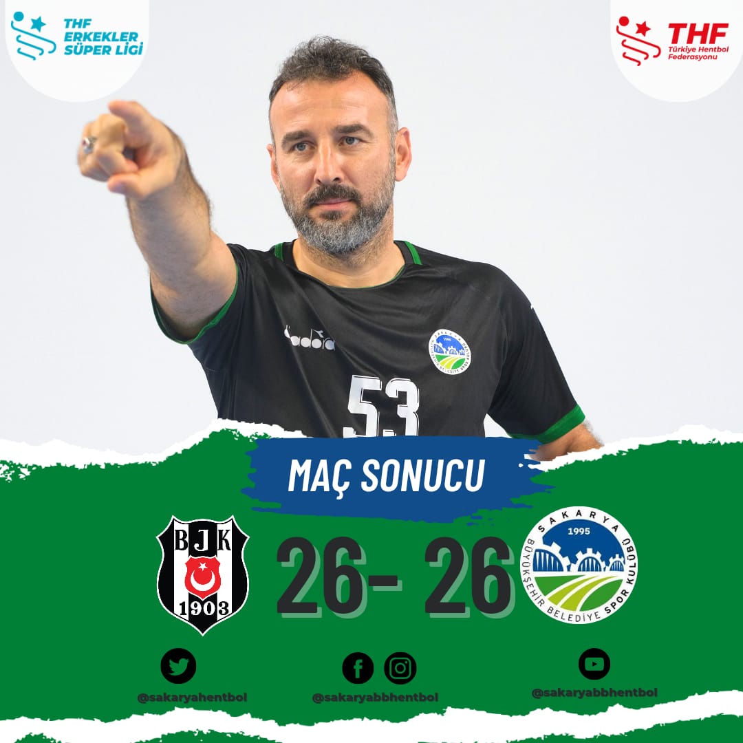 Sakarya Büyükşehir Hentbol - Beşiktaş 26-26