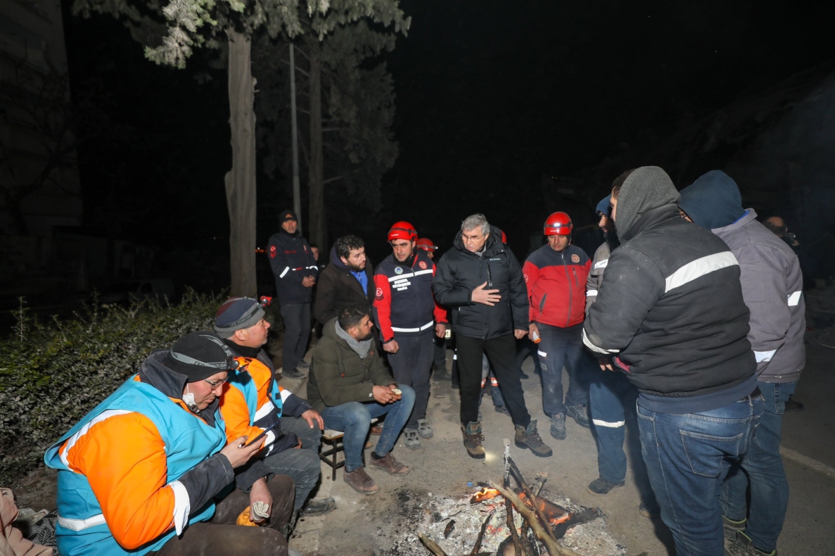 Başkan Ekrem Yüce Deprem Bölgesinde