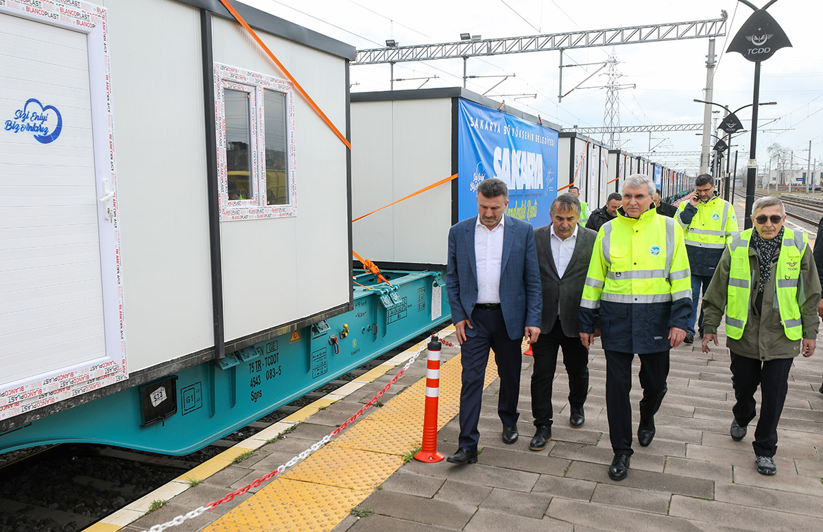 Sakarya'dan ilk konteynerler İskenderun’a yola çıktı