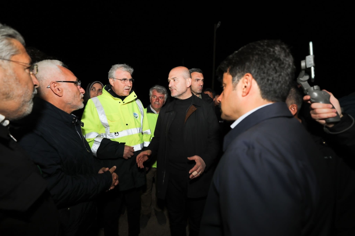 Bakan Soylu ve Ekrem Yüce İnceleme Yaptılar