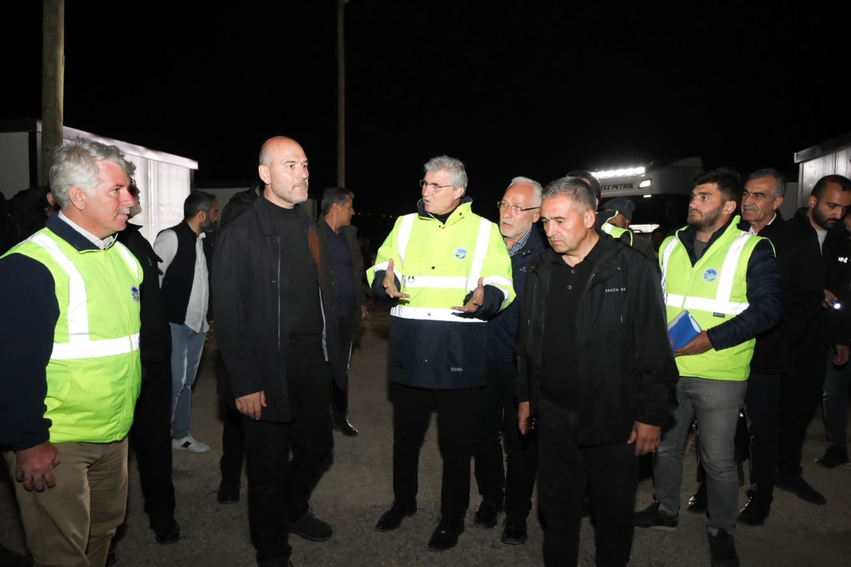 Bakan Soylu ve Ekrem Yüce İnceleme Yaptılar