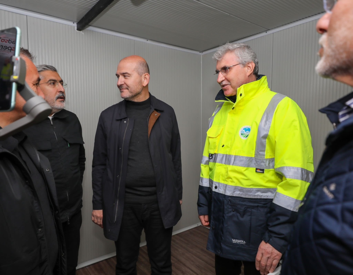 Bakan Soylu ve Ekrem Yüce İnceleme Yaptılar