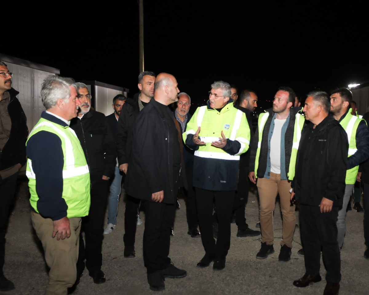 Bakan Soylu ve Ekrem Yüce İnceleme Yaptılar