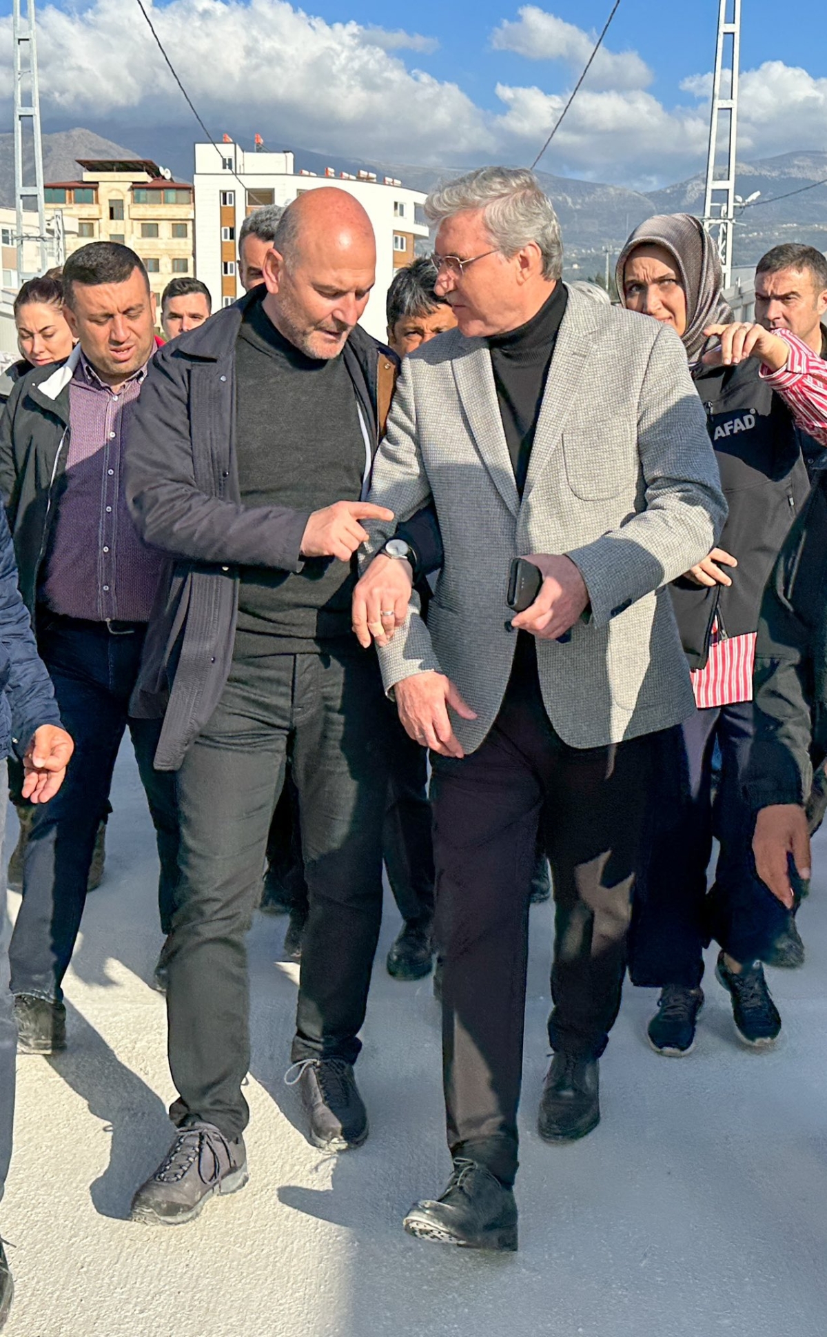 Bakan Soylu ve Ekrem Yüce İnceleme Yaptılar