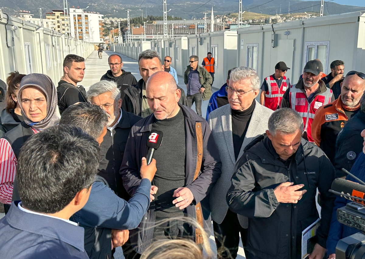 Bakan Soylu ve Ekrem Yüce İnceleme Yaptılar