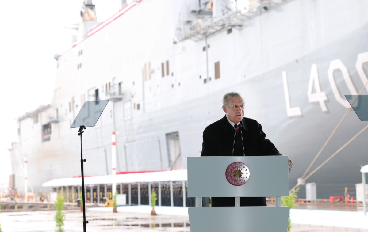 TCG Anadolu Gemisi Teslim Edildi