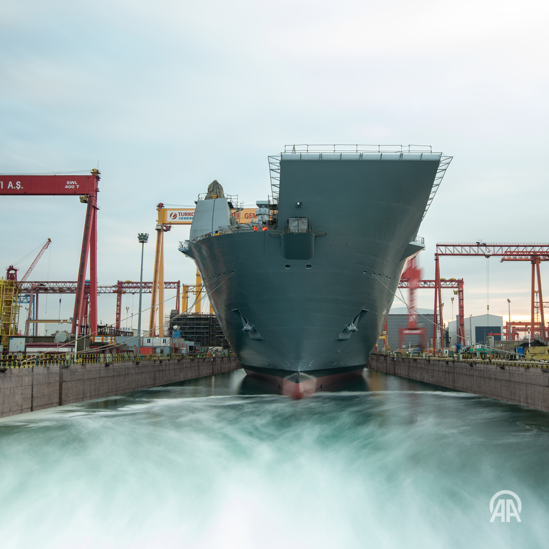 TCG Anadolu Gemisi Teslim Edildi