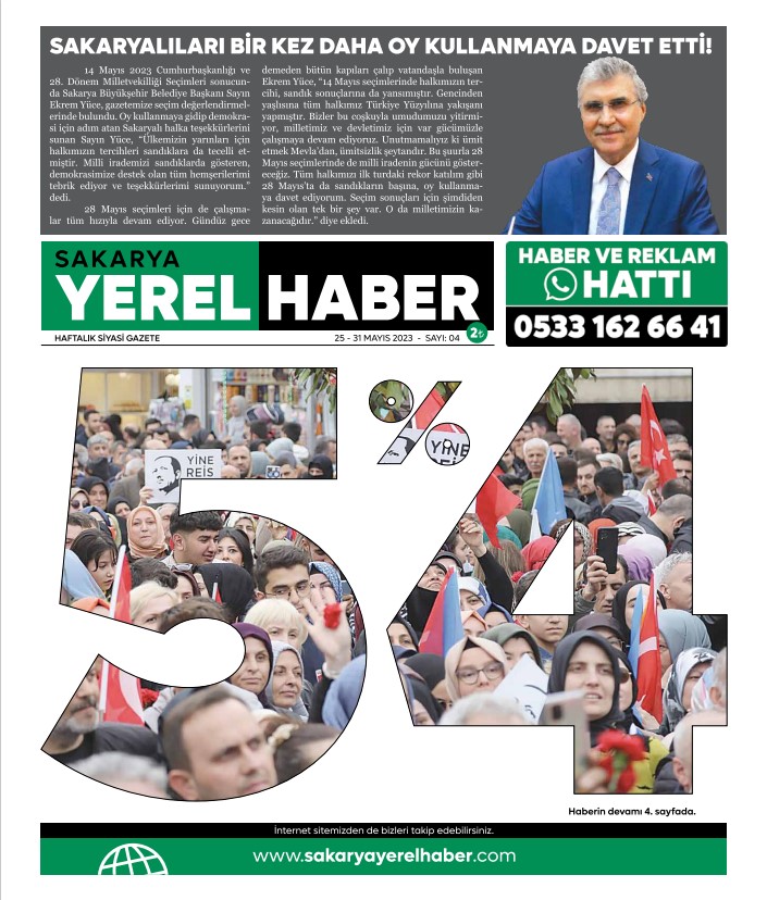 Sakarya Yerel Haber Gazetesi 3.Sayısı Çıktı