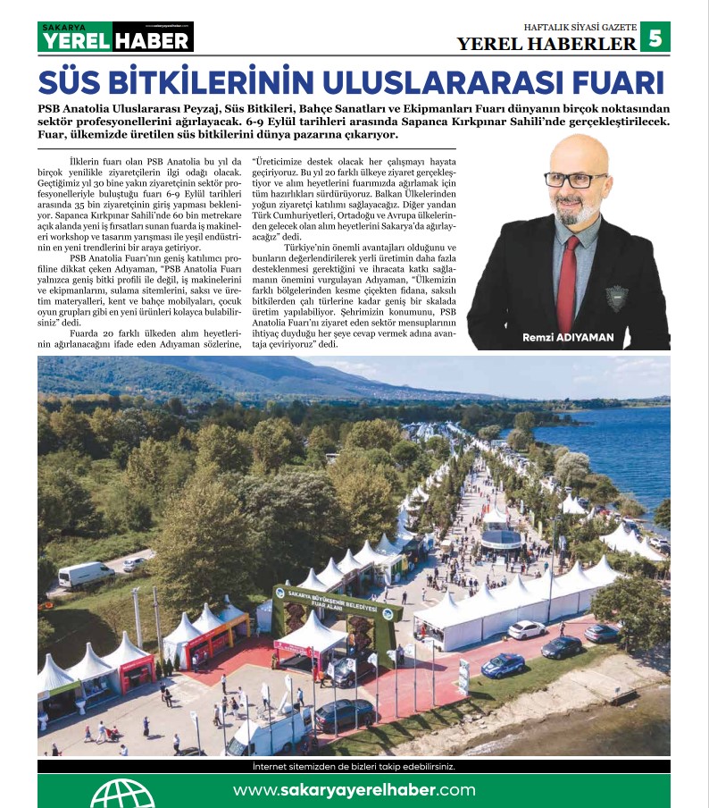 Sakarya Yerel Haber Gazetesi 5.Sayısı Çıktı