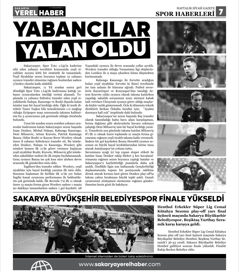 Sakarya Yerel Haber Gazetesi 5.Sayısı Çıktı