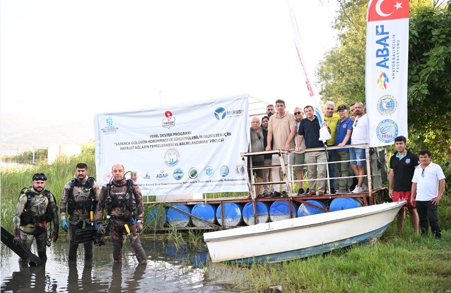 Sapanca Gölü'nde hayalet ağlar temizlenecek