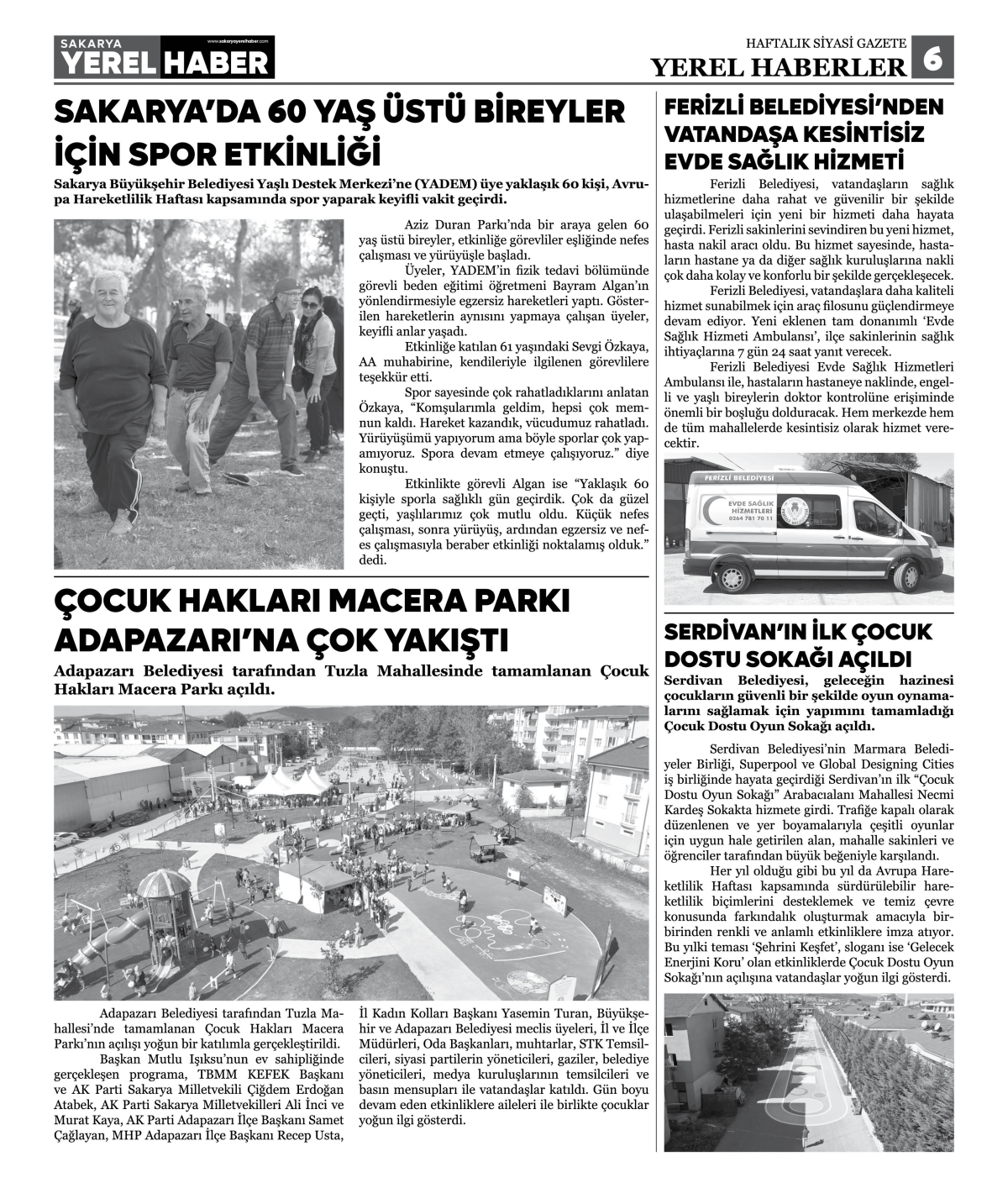 Sakarya Yerel Haber Gazetesi 21.Sayısı Çıktı