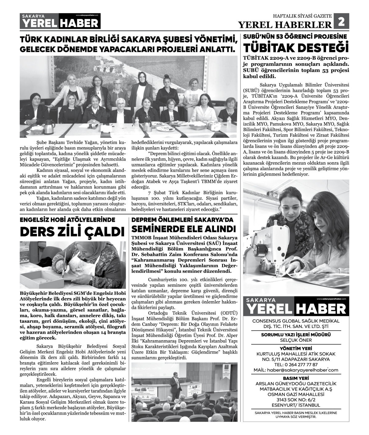 Sakarya Yerel Haber Gazetesi 23.Sayısı Çıktı