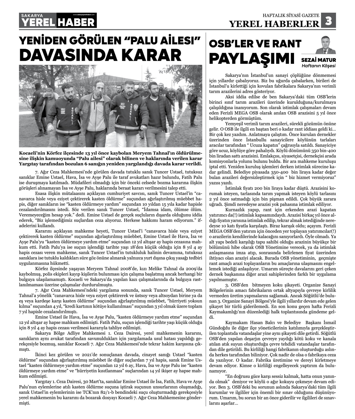 Sakarya Yerel Haber Gazetesi 23.Sayısı Çıktı