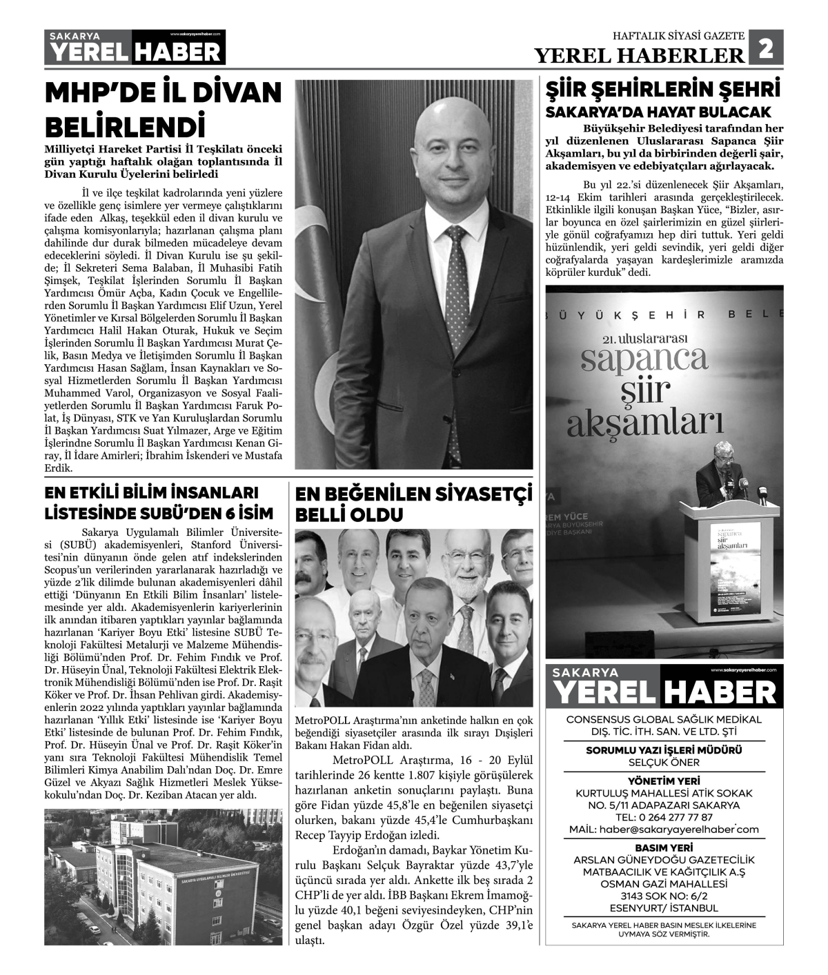 Sakarya Yerel Haber Gazetesi 24.Sayısı Çıktı