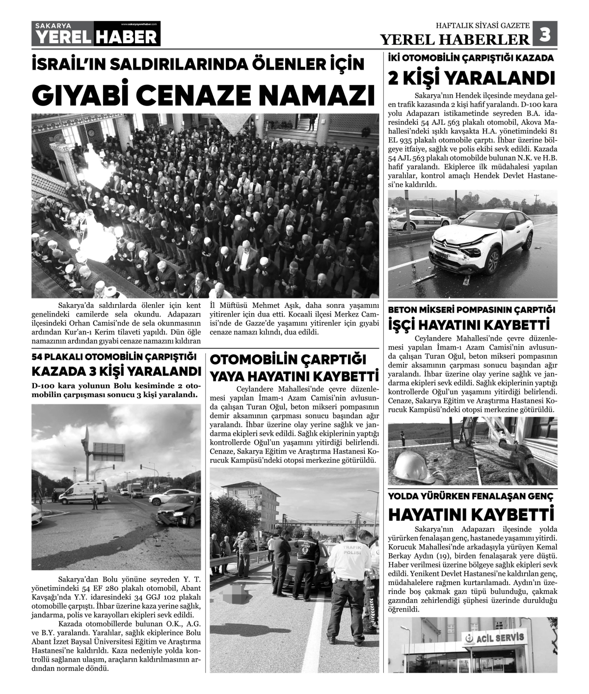 Sakarya Yerel Haber Gazetesi 25.Sayısı Çıktı