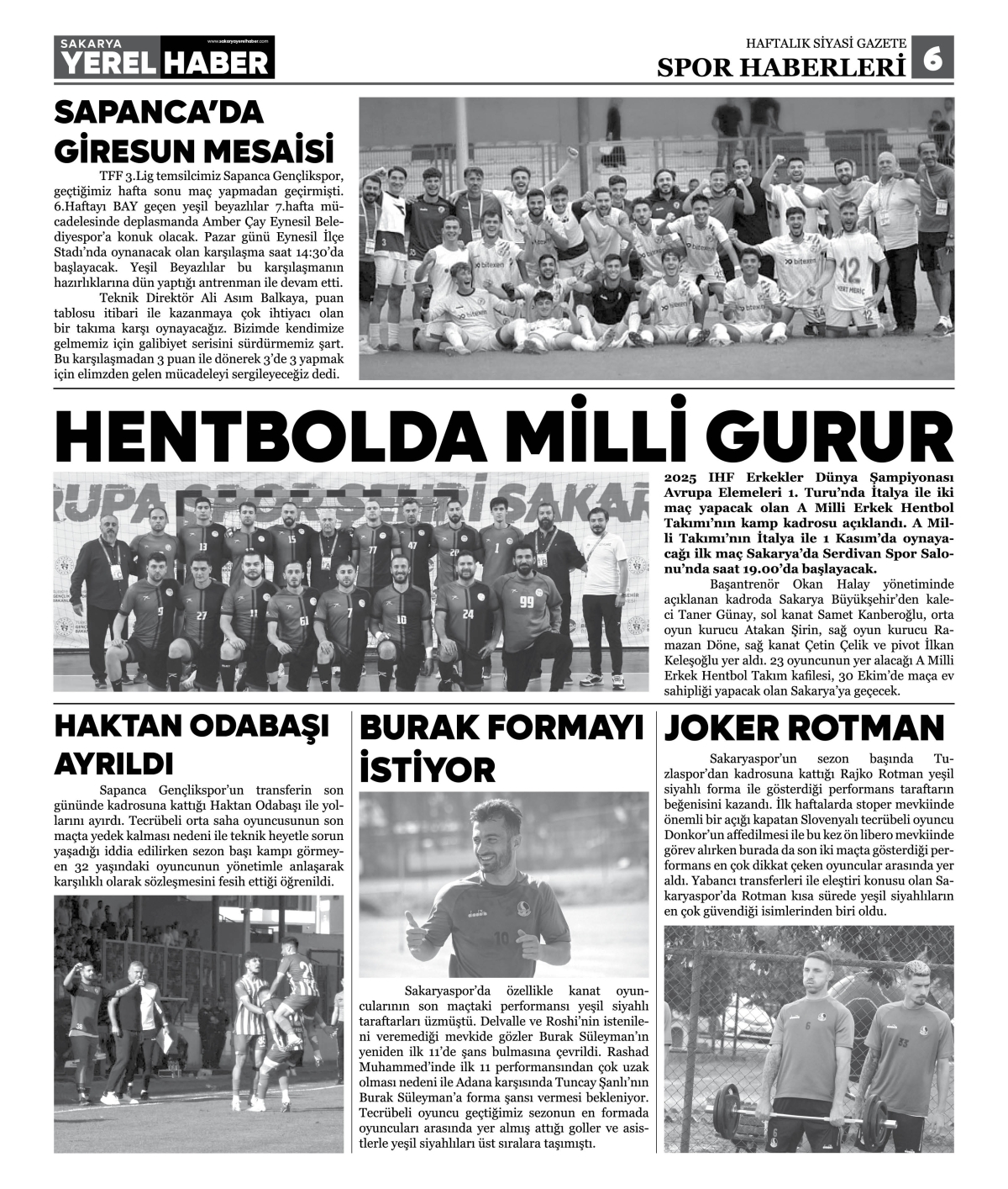 Sakarya Yerel Haber Gazetesi 25.Sayısı Çıktı