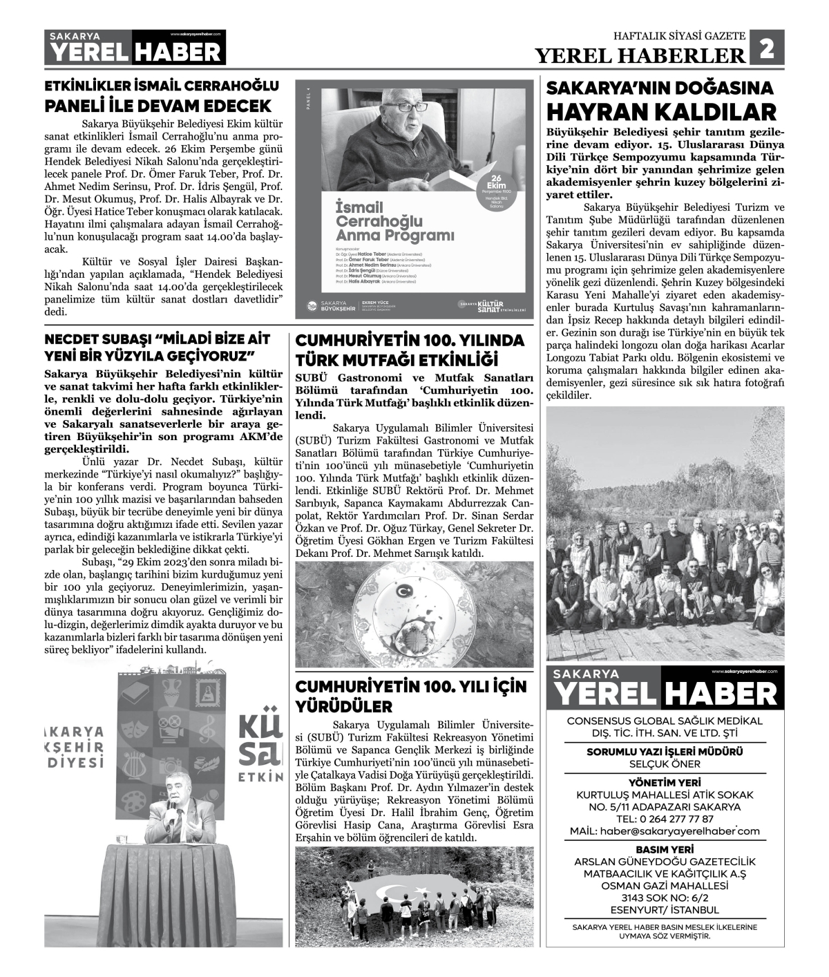 Sakarya Yerel Haber Gazetesi 26.Sayısı Çıktı