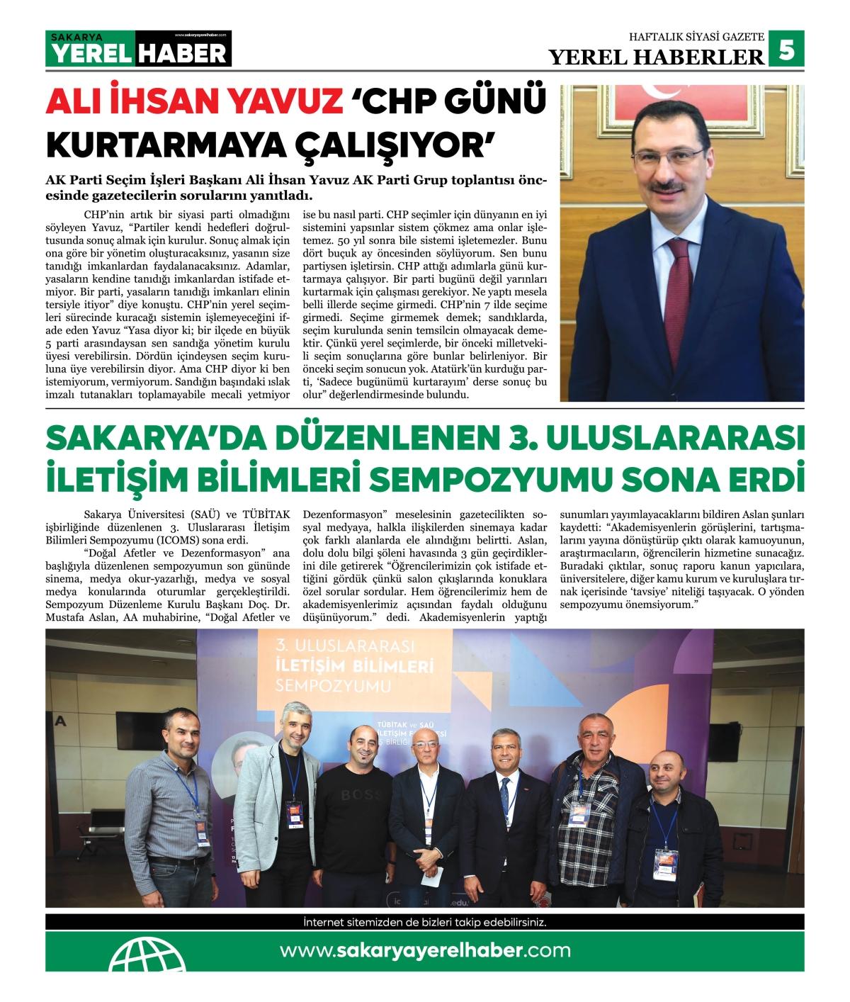 Sakarya Yerel Haber Gazetesi 29.Sayısı Çıktı