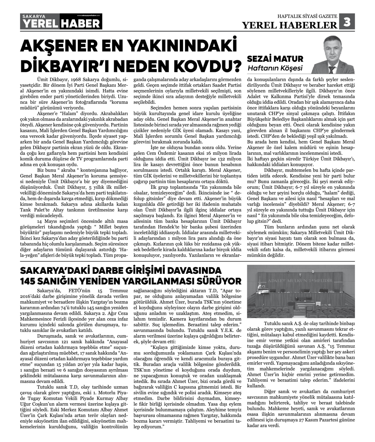 Sakarya Yerel Haber Gazetesi 30.Sayısı Çıktı