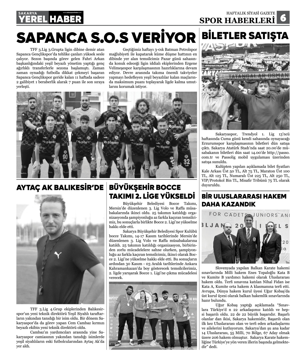 Sakarya Yerel Haber Gazetesi 30.Sayısı Çıktı