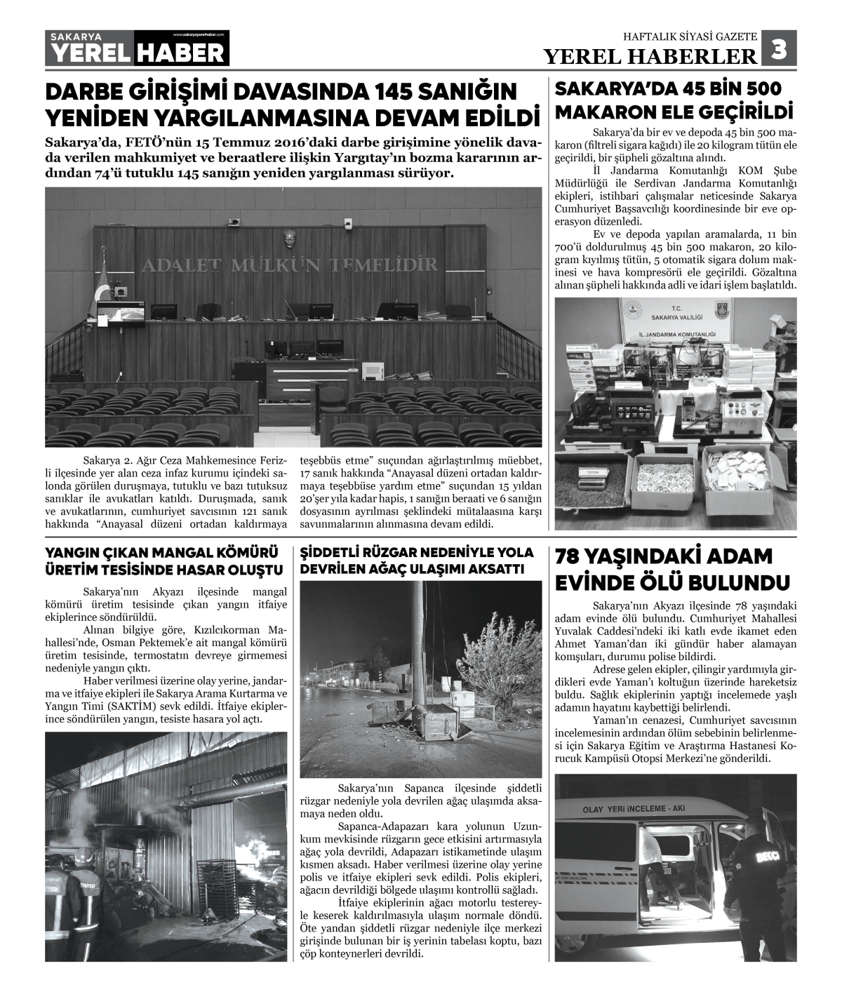 Sakarya Yerel Haber Gazetesi 31.Sayısı Çıktı