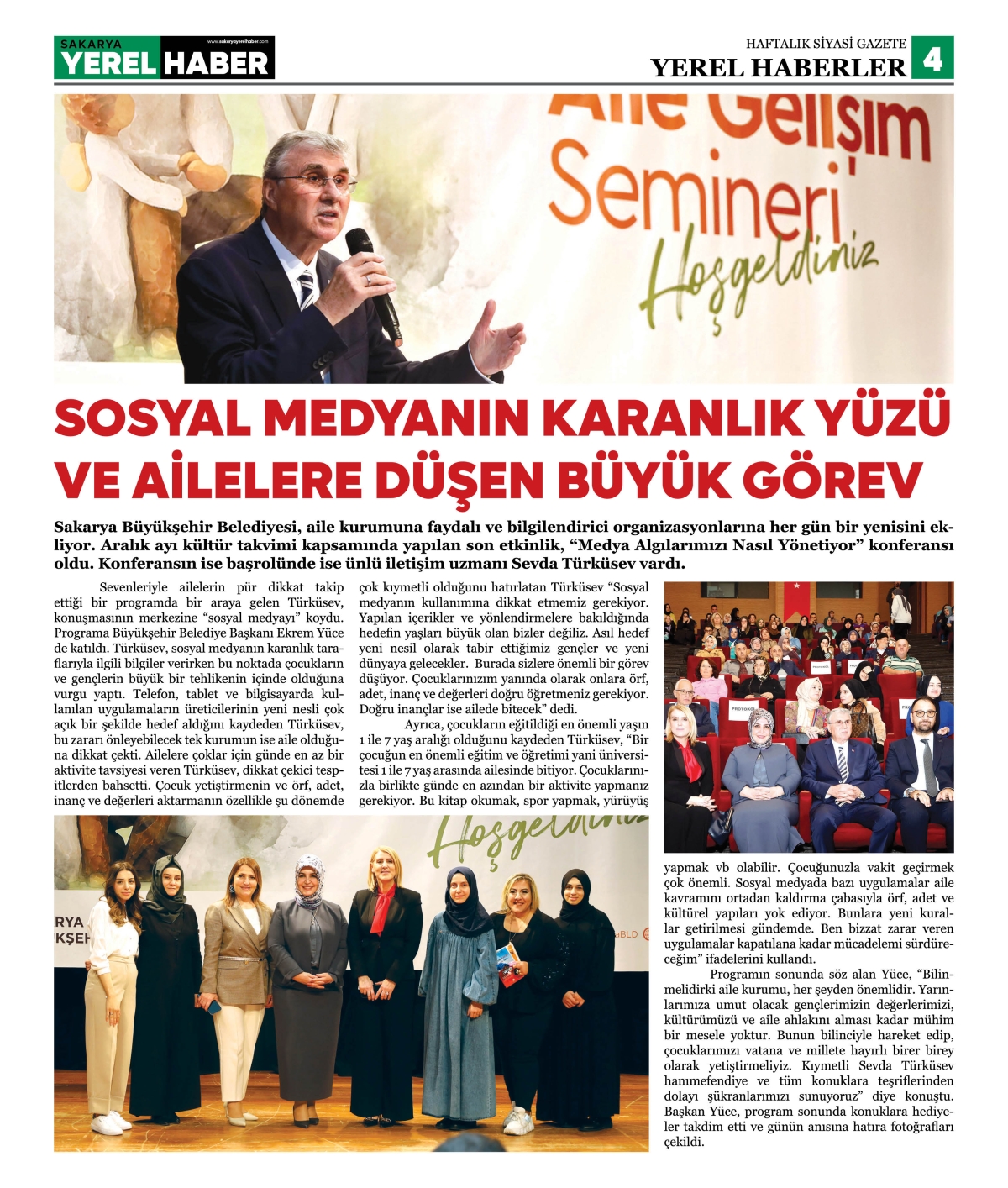Sakarya Yerel Haber Gazetesi 32.Sayısı Çıktı