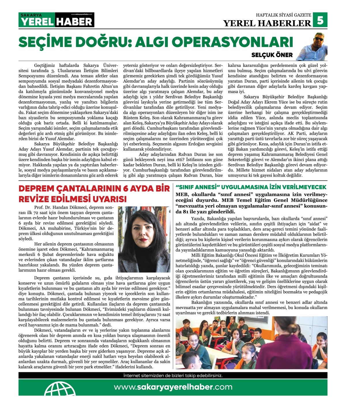 Sakarya Yerel Haber Gazetesi 32.Sayısı Çıktı