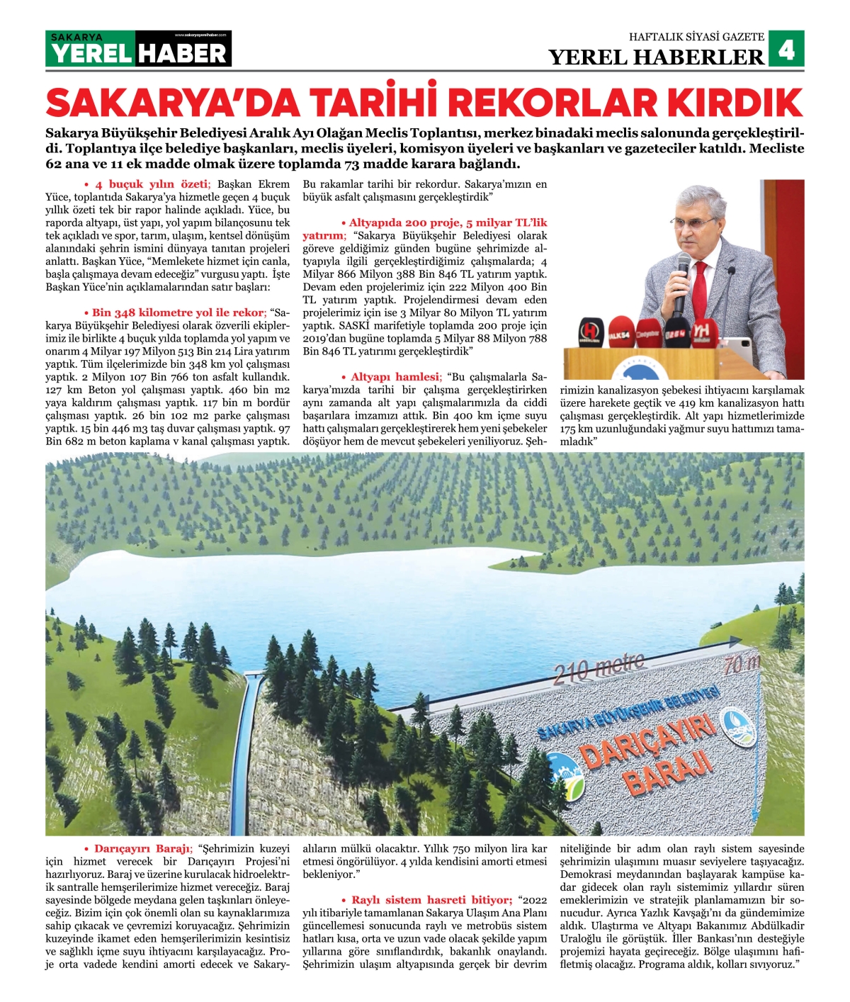 Sakarya Yerel Haber Gazetesi 33.Sayısı Çıktı