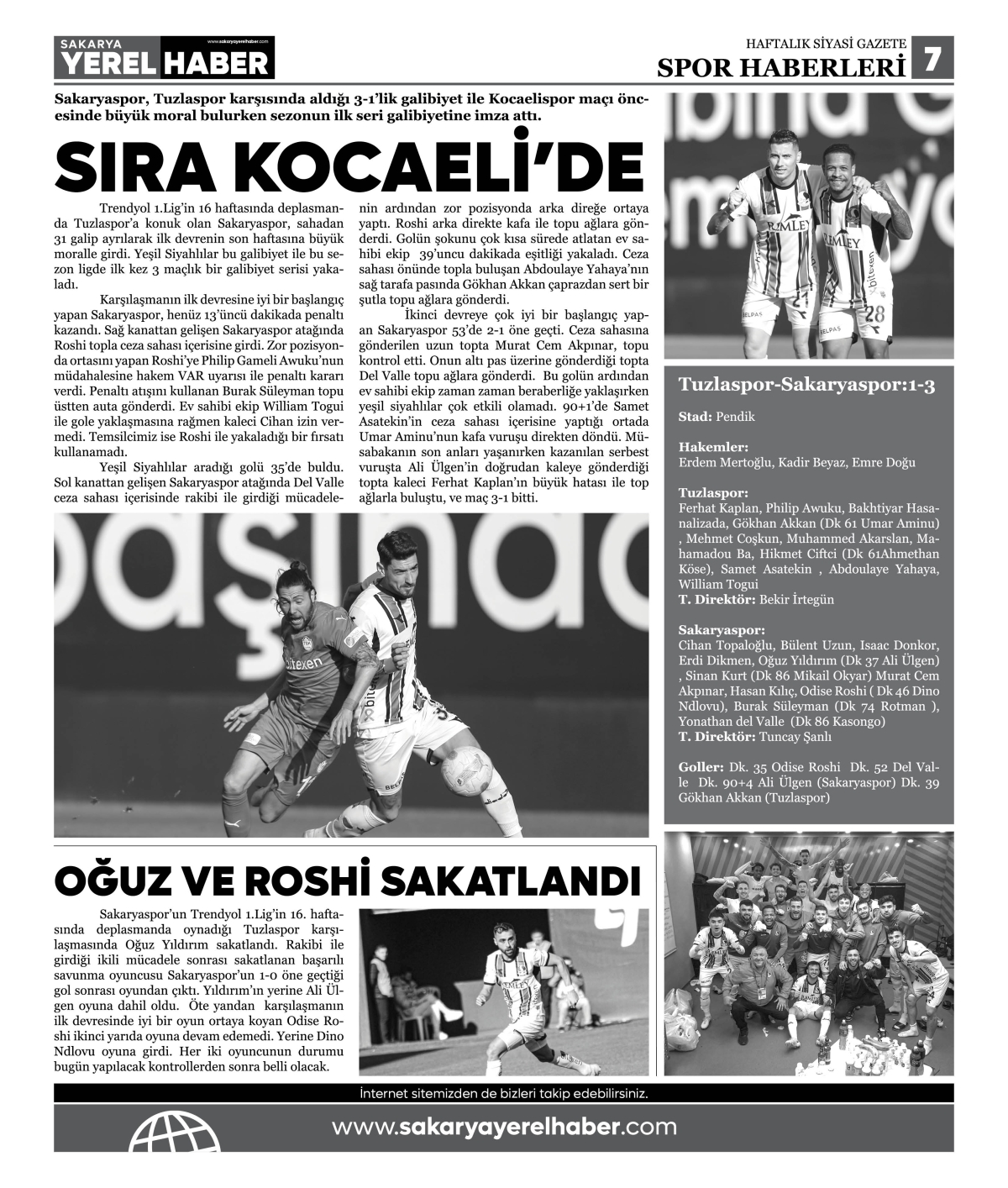 Sakarya Yerel Haber Gazetesi 34.Sayısı Çıktı