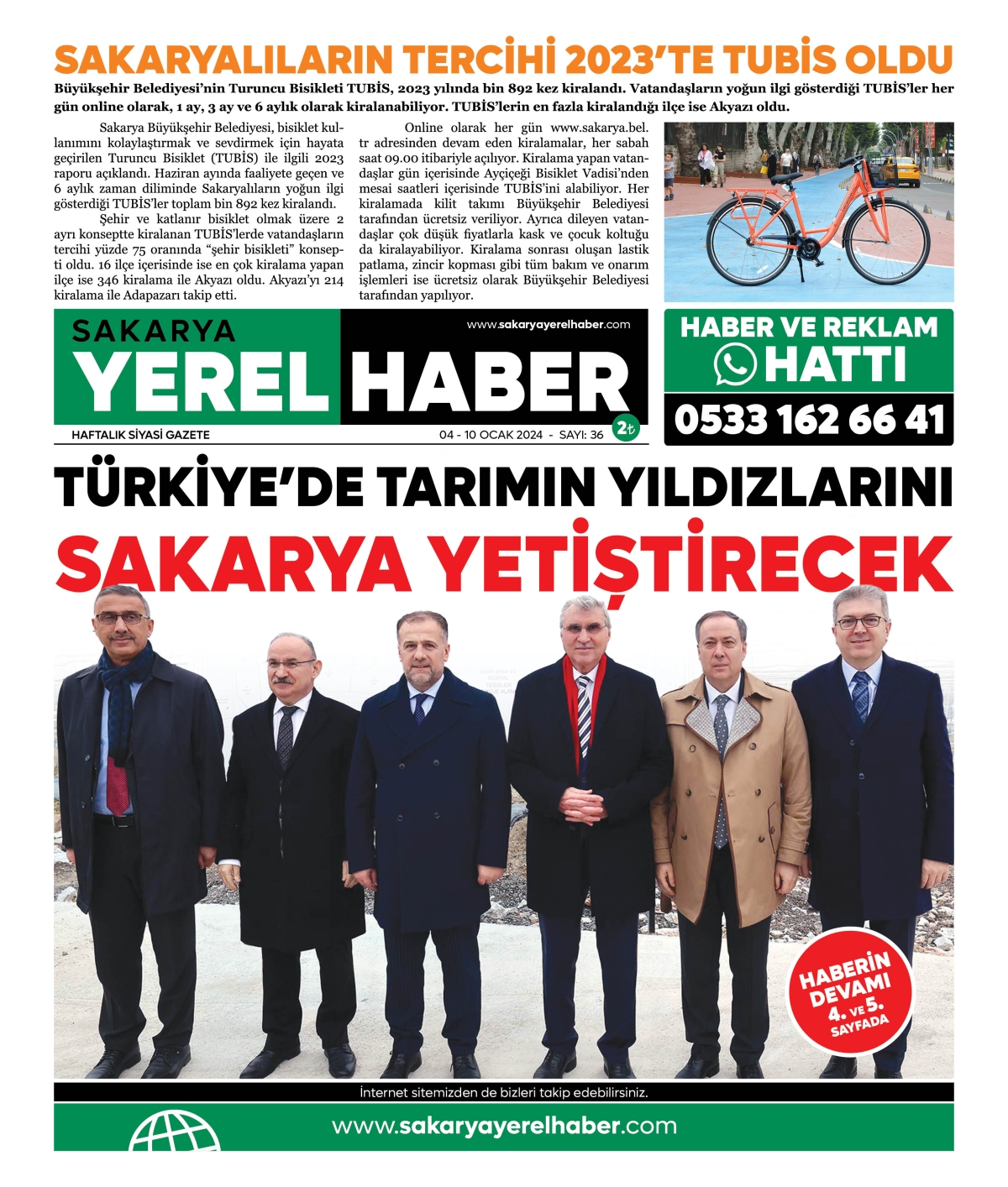 Sakarya Yerel Haber Gazetesi 36. Sayısı Çıktı