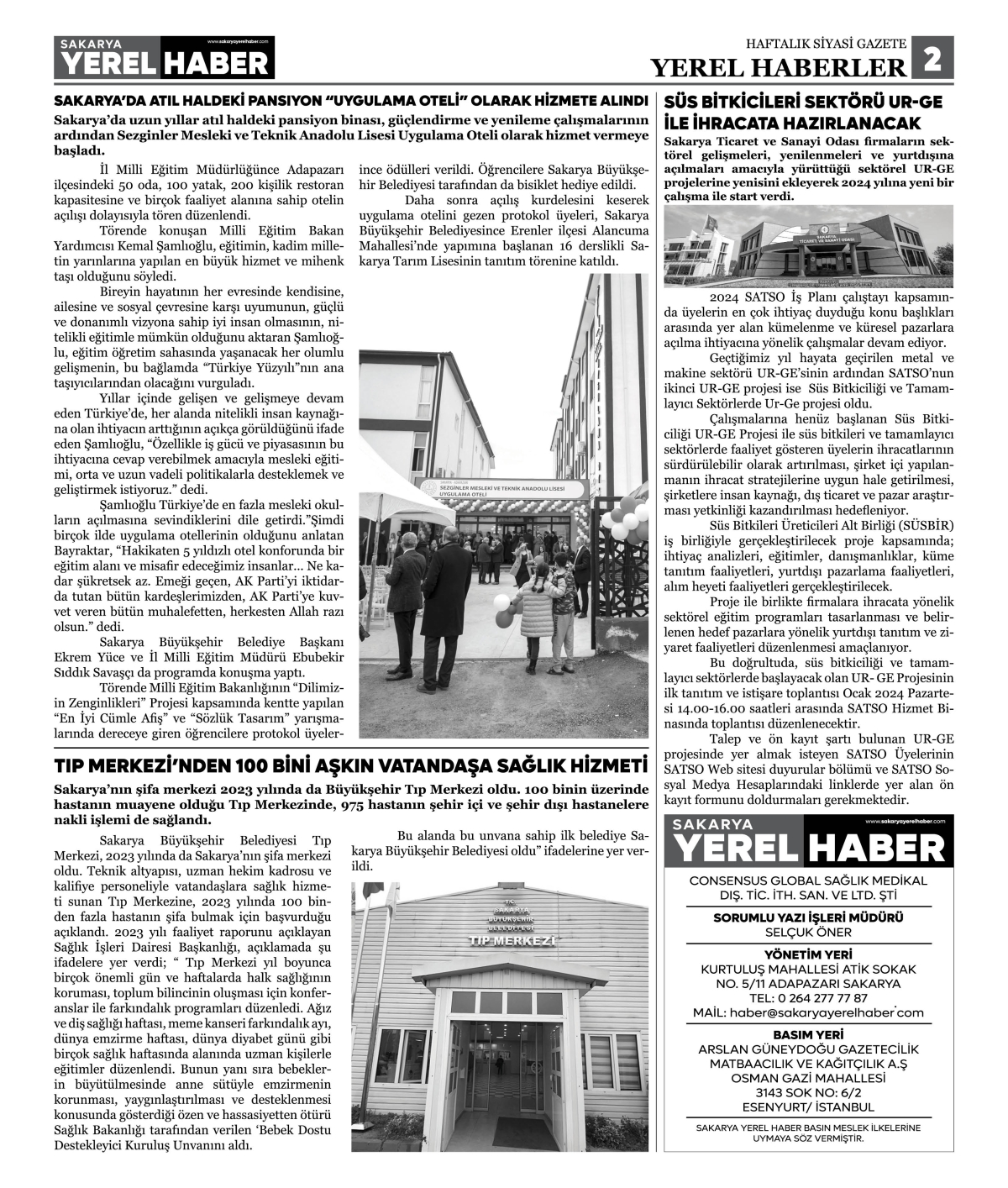 Sakarya Yerel Haber Gazetesi 36. Sayısı Çıktı
