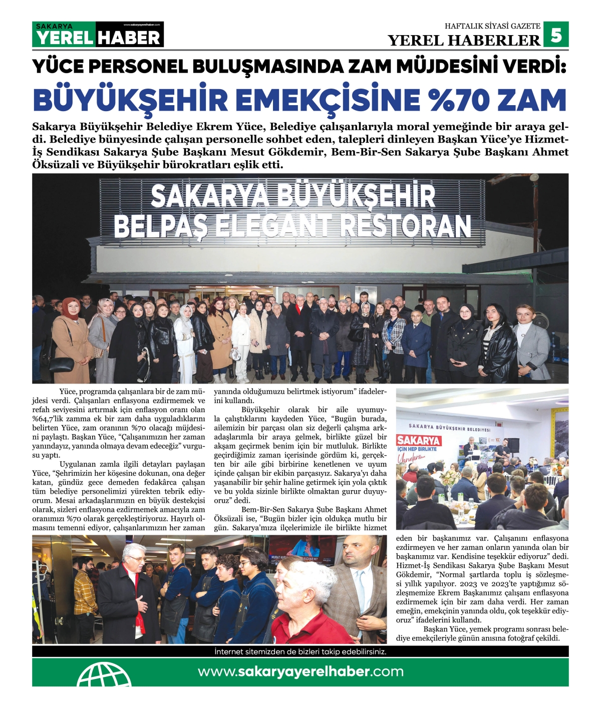Sakarya Yerel Haber Gazetesi 37. Sayısı Çıktı