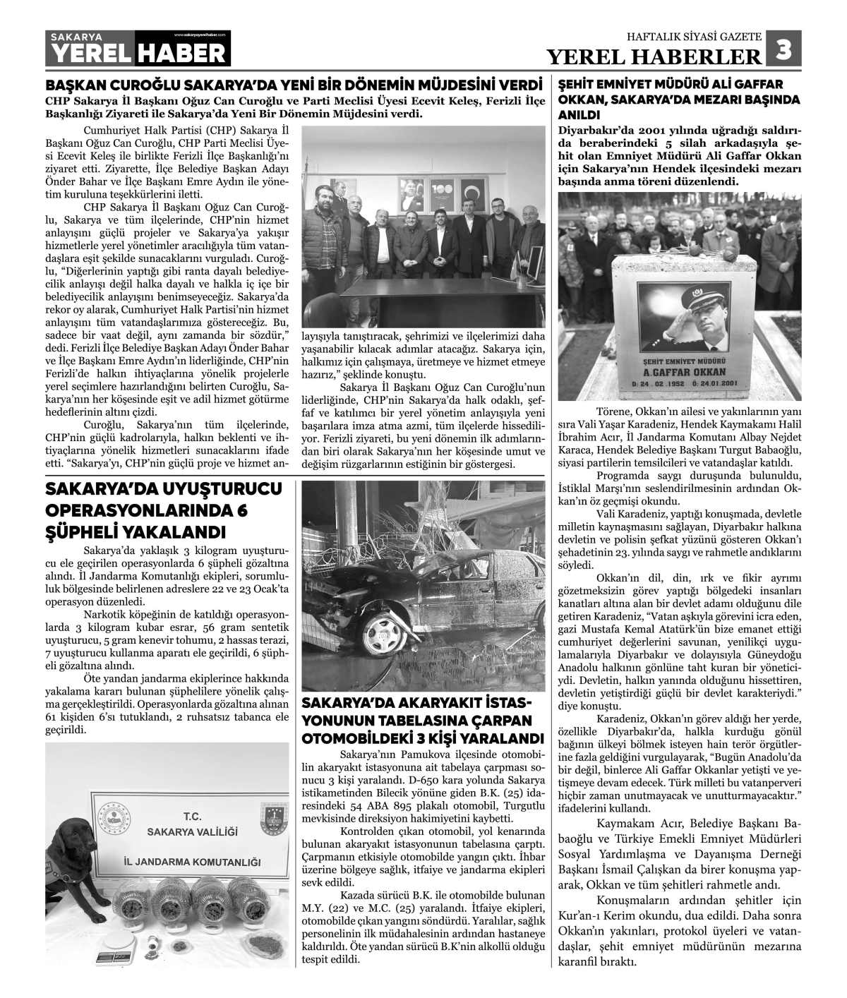 Sakarya Yerel Haber Gazetesi 39. Sayısı Çıktı