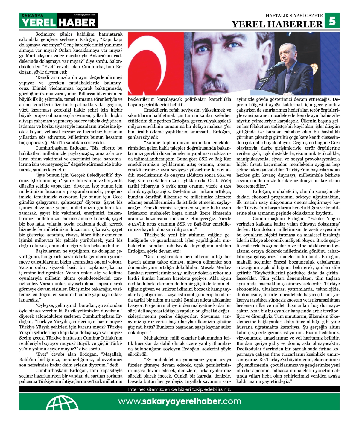 Sakarya Yerel Haber Gazetesi 39. Sayısı Çıktı