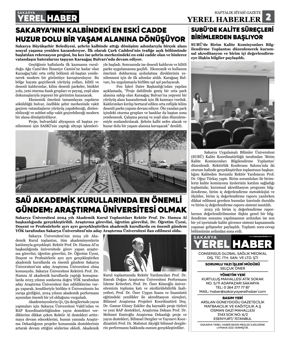 Sakarya Yerel Haber Gazetesi 40. Sayısı Çıktı 