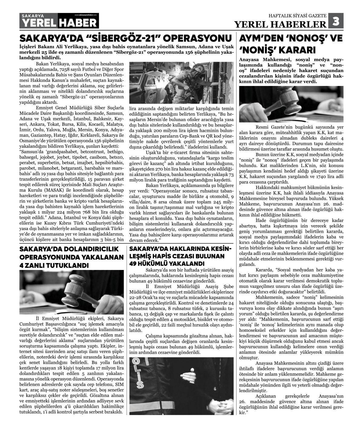 Sakarya Yerel Haber Gazetesi 40. Sayısı Çıktı 