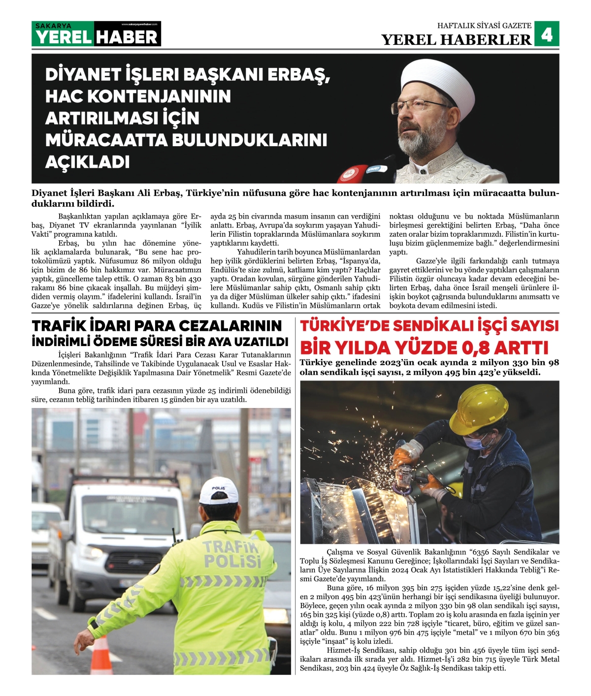 Sakarya Yerel Haber Gazetesi 40. Sayısı Çıktı 