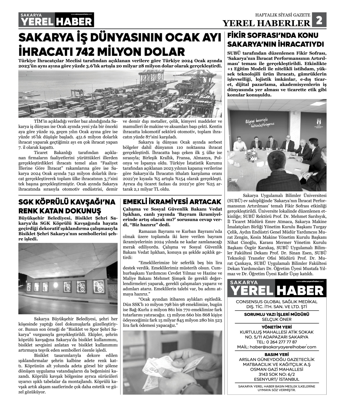Sakarya Yerel Haber Gazetesi 41. Sayısı Çıktı