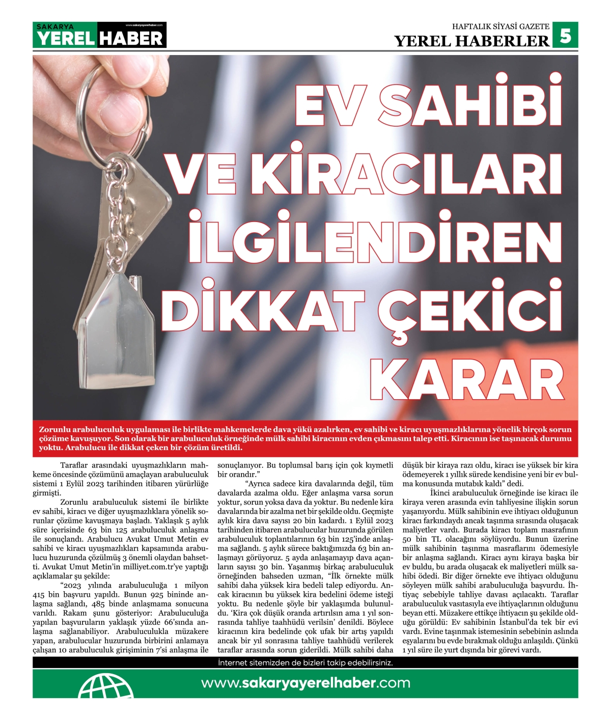 Sakarya Yerel Haber Gazetesi 41. Sayısı Çıktı