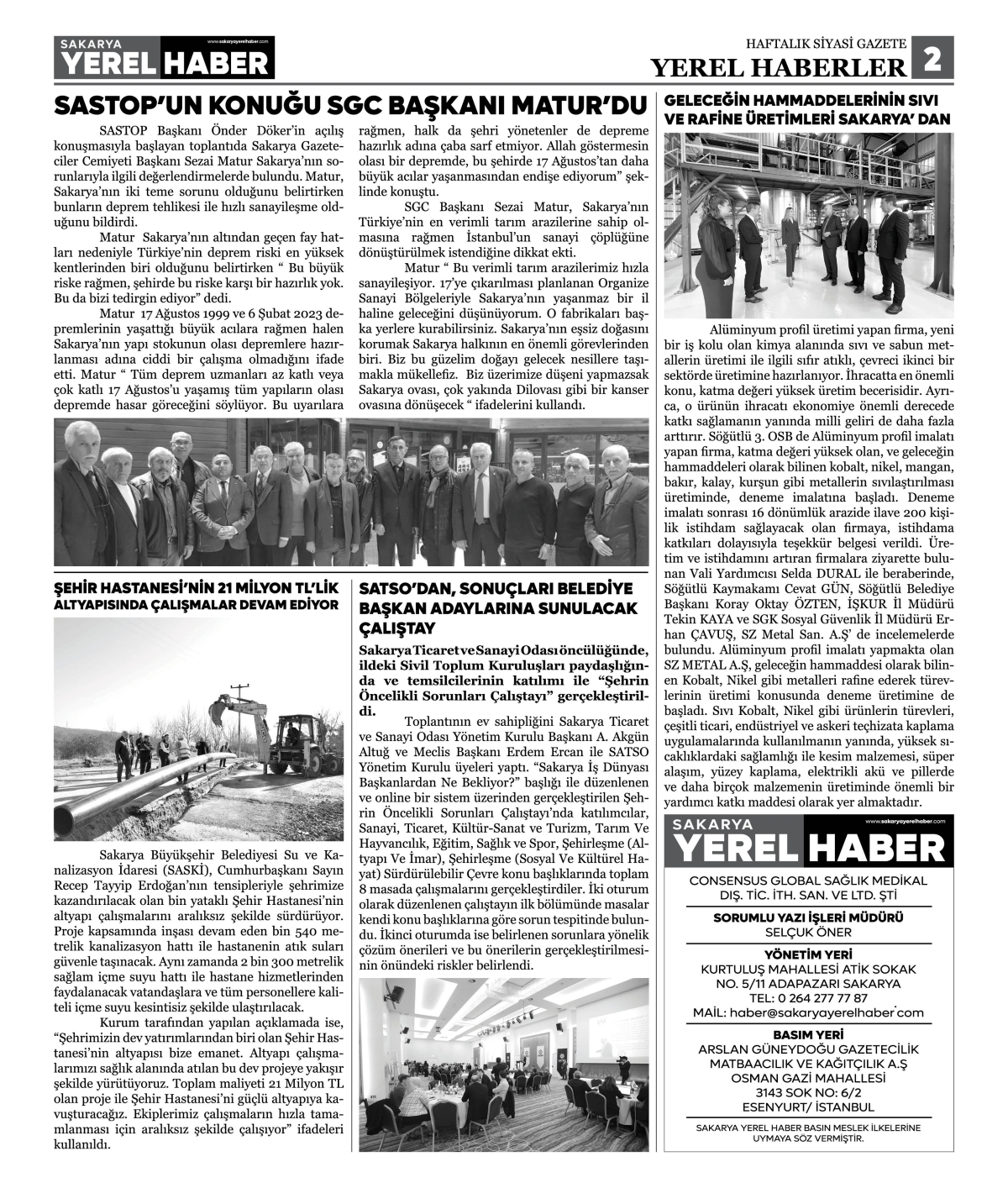 Sakarya Yerel Haber Gazetesi 42. Sayısı Çıktı