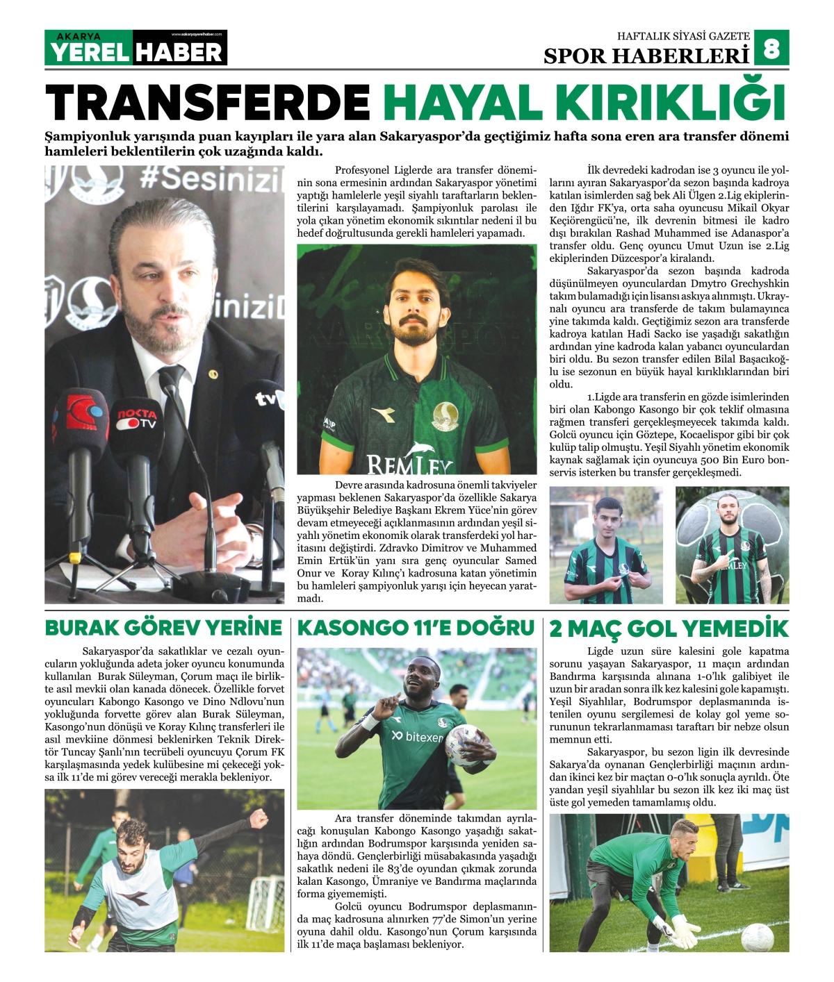 Sakarya Yerel Haber Gazetesi 42. Sayısı Çıktı