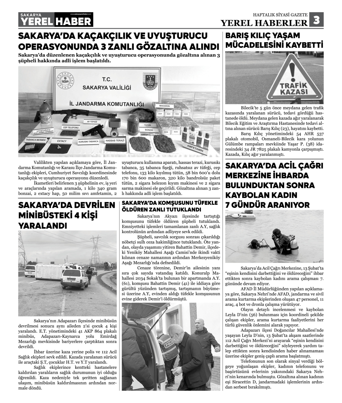 Sakarya Yerel Haber Gazetesi 43. Sayısı Çıktı