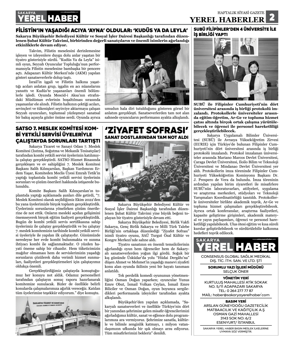 Sakarya Yerel Haber Gazetesi 44. Sayısı Çıktı
