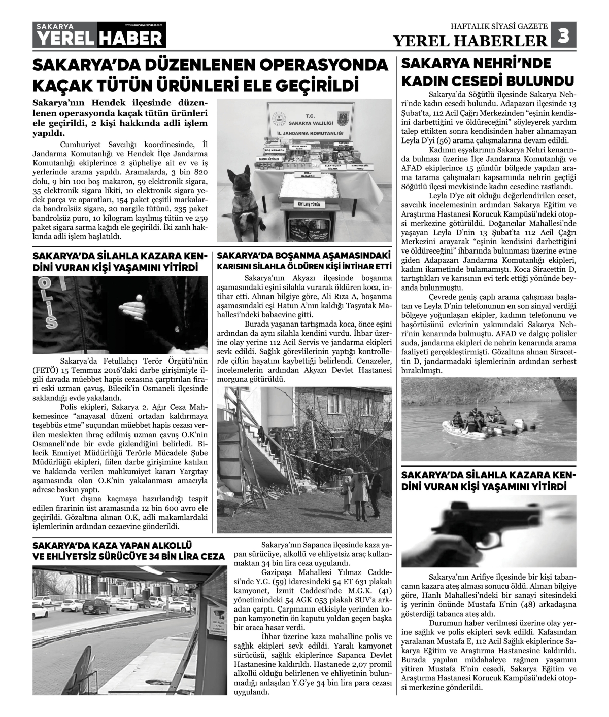 Sakarya Yerel Haber Gazetesi 44. Sayısı Çıktı